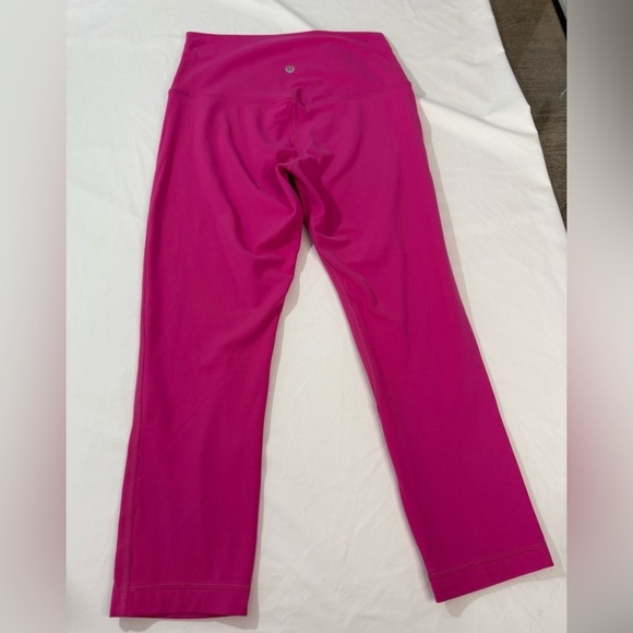 Lululemon Double Align Crop *21" Sonic Pink Size 6 - Picture 4 of 12